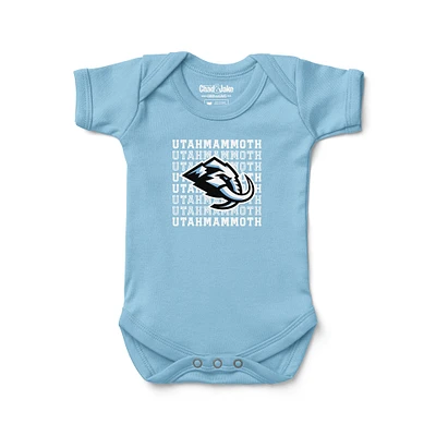 Newborn & Infant Chad Jake Light Blue Utah Mammoth Retro Bodysuit