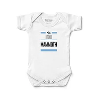 Newborn & Infant Chad Jake White Utah Mammoth Stack Bodysuit
