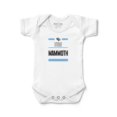 Newborn & Infant Chad Jake White Utah Mammoth Stack Bodysuit