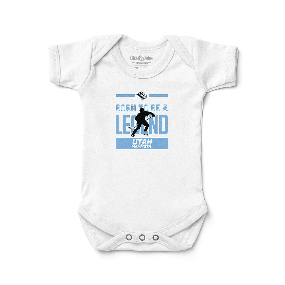 Newborn & Infant Chad Jake White Utah Mammoth Legend Bodysuit