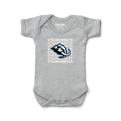 Newborn & Infant Chad Jake Heather Gray Utah Mammoth Retro Bodysuit