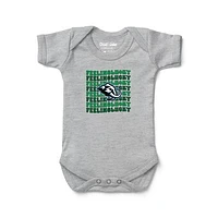 Newborn & Infant Chad Jake Heather Gray Utah Mammoth Feeling Lucky Bodysuit
