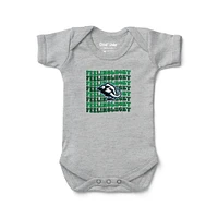 Newborn & Infant Chad Jake Heather Gray Utah Mammoth Feeling Lucky Bodysuit