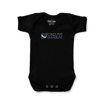 Newborn & Infant Chad Jake Black Utah Mammoth Secondary Logo Bodysuit
