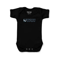 Newborn & Infant Chad Jake Black Utah Mammoth Secondary Logo Bodysuit