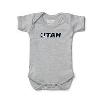 Newborn & Infant Chad Jake Heather Gray Utah Mammoth Secondary Logo Bodysuit
