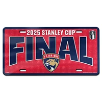 WinCraft Florida Panthers 2025 Stanley Cup Final Laser Cut Acrylic License Plate