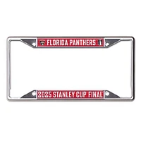 WinCraft Florida Panthers 2025 Stanley Cup Final Laser Cut Metal License Plate Frame