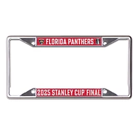 WinCraft Florida Panthers 2025 Stanley Cup Final Laser Cut Metal License Plate Frame