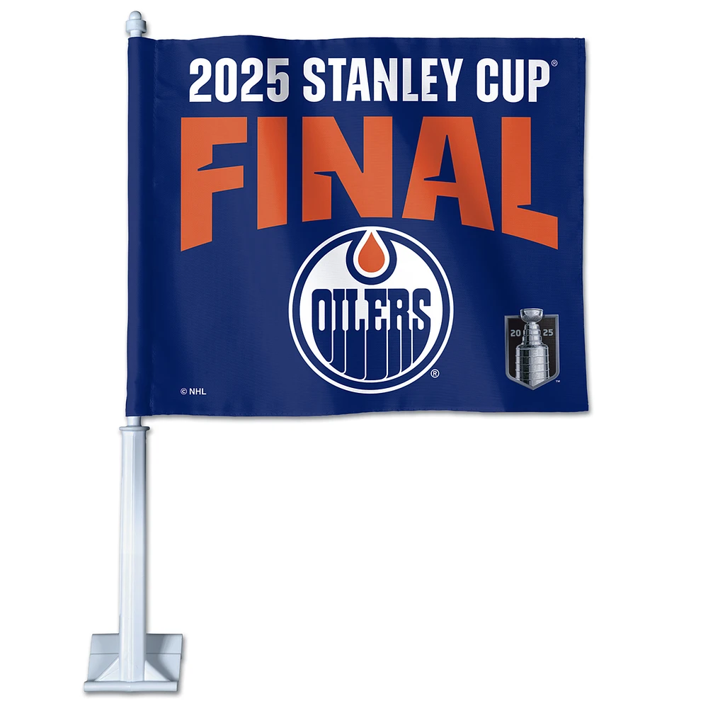 WinCraft Edmonton Oilers 2025 Stanley Cup Final 11.75" x 14" Double-Sided Car Flag