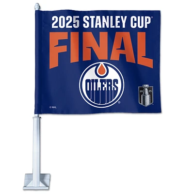 WinCraft Edmonton Oilers 2025 Stanley Cup Final 11.75" x 14" Double-Sided Car Flag
