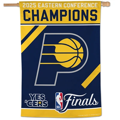 WinCraft Indiana Pacers 2025 Eastern Conference Champions 28" x 40" One-Sided Vertical Banner
