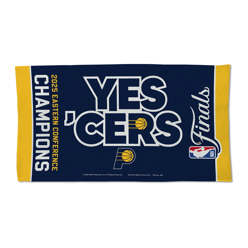 WinCraft Indiana Pacers 2025 Eastern Conference Champions Locker Room 22'' x 42'' Double-Sided Towel