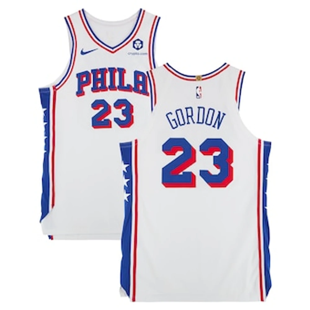 Eric Gordon Philadelphia 76ers Game-Used #23 White Nike Jersey vs. Indiana Pacers on January 18, 2025 - Size 50+4