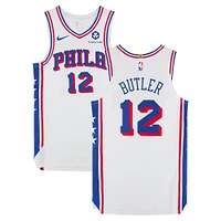 Jared Butler Philadelphia 76ers Game-Used #12 White Nike Jersey vs. New York Knicks on April 1, 2025 - Size 46+4
