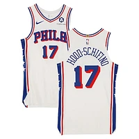 Jalen Hood-Schifino Philadelphia 76ers Player-Issued #17 White Nike Jersey from the 2024-25 NBA Season - Size 46+4