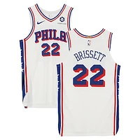 Oshae Brissett Philadelphia 76ers Player-Issued #22 White Nike Jersey from the 2024-25 NBA Season - Size 50+4