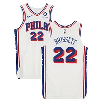 Oshae Brissett Philadelphia 76ers Player-Issued #22 White Nike Jersey from the 2024-25 NBA Season - Size 50+4