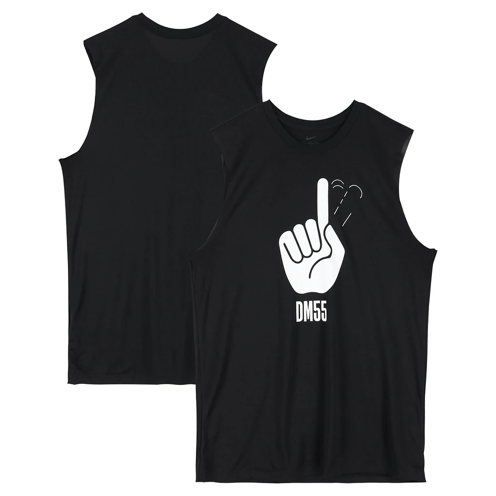 Paul George Philadelphia 76ers Player-Worn Black Nike "DM55" Sleeveless Shirt from the 2024-25 NBA Season - Size LT