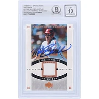 Mike Schmidt Philadelphia Phillies Autographed 2005 Upper Deck Sweet Spot Classic Materials GU Relic #CM-MS1 Beckett Fanatics Witnessed Authenticated 10 Card