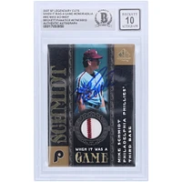 Mike Schmidt Philadelphia Phillies Autographed 2007 Upper Deck SP Legendary Cuts When It Was A Game GU Dual Relic #WG-MS Beckett Fanatics Witnessed Authenticated 10 Card