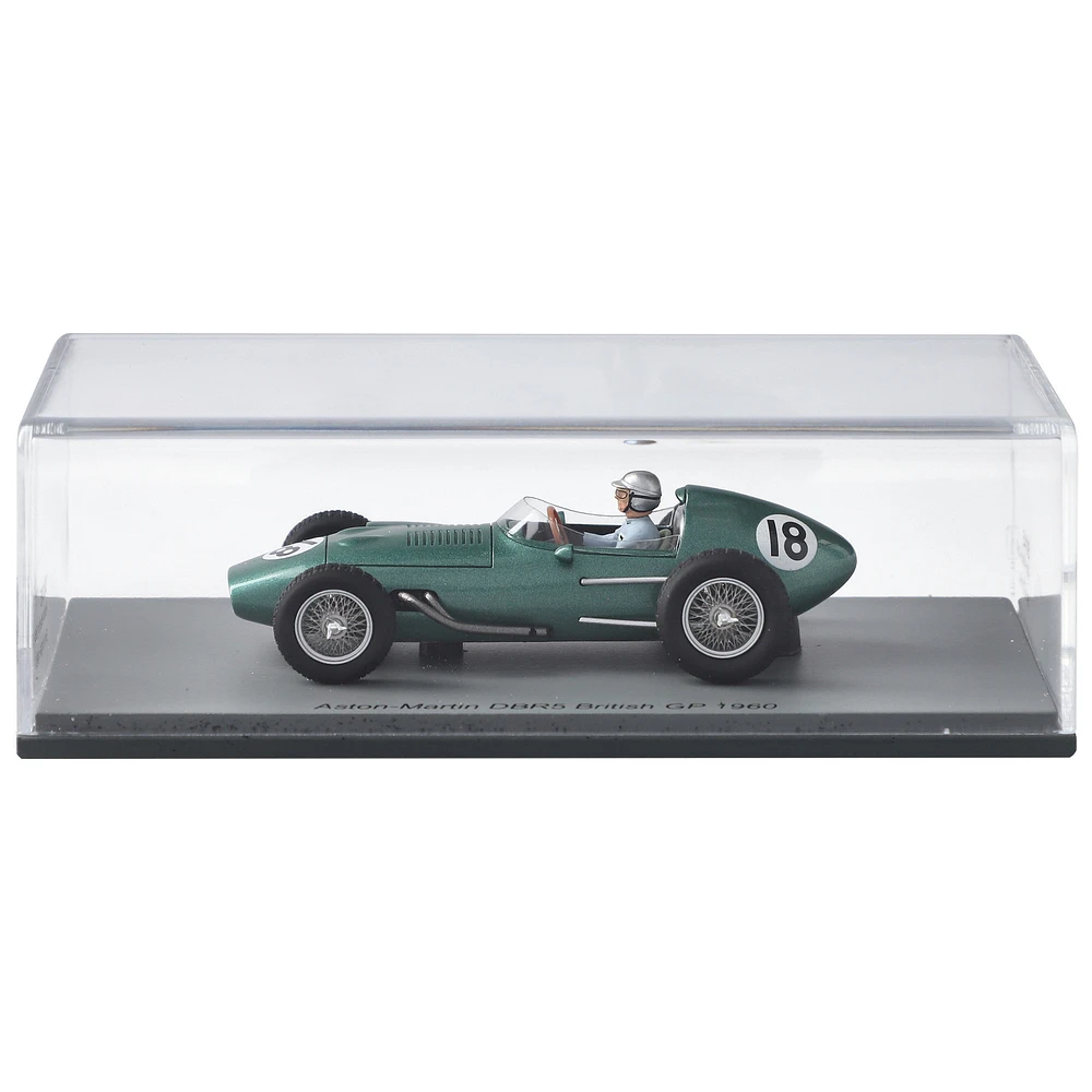 Spark Models Formula 1 Merchandise Aston-Martin DBR5 British Grand Prix 1960 Roy Salvadori #18 1:43 Diecast