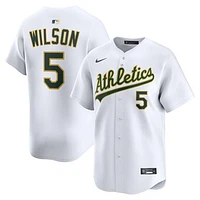 Men's Nike Jacob Wilson White Athletics Home Limited Player Jersey