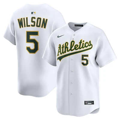 Men's Nike Jacob Wilson White Athletics Home Limited Player Jersey