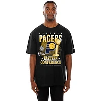 Men's New Era  Black Indiana Pacers 2025 Eastern Conference Finals T-Shirt