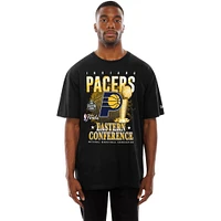 Men's New Era  Black Indiana Pacers 2025 Eastern Conference Finals T-Shirt