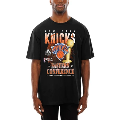 Men's New Era  Black York Knicks 2025 Eastern Conference Finals T-Shirt