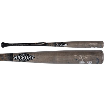 J.T. Realmuto Philadelphia Phillies Game-Used Gray/Black Old Hickory Broken Bat vs. Arizona Diamondbacks on October 20, 2023
