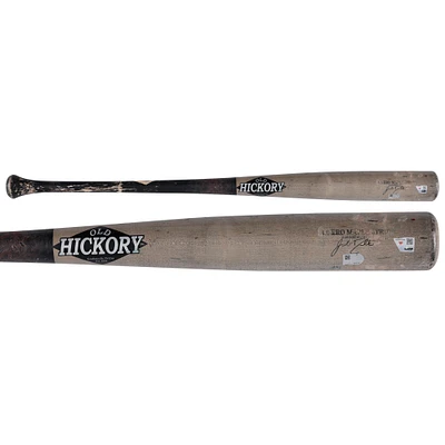 J.T. Realmuto Philadelphia Phillies Game-Used Gray/Black Old Hickory Broken Bat vs. Colorado Rockies on April 16, 2024
