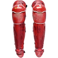 J.T. Realmuto Philadelphia Phillies Game-Used Red Nike Shin Guards vs. Washington Nationals on August 17, 2024