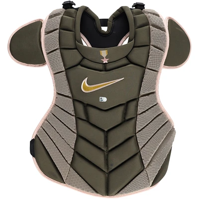 J.T. Realmuto Philadelphia Phillies Game-Used Green Nike Chest Protector vs. Washington Nationals on May 18, 2024