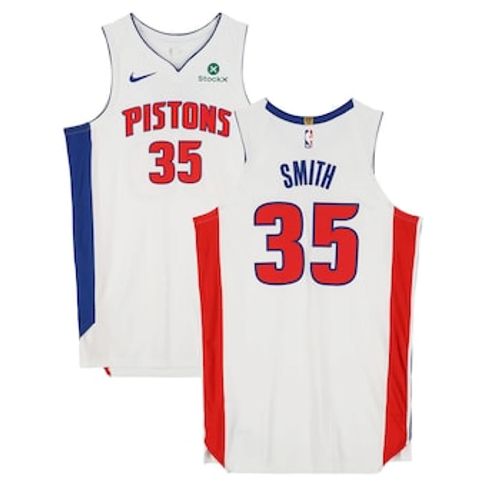 Tolu Smith Detroit Pistons Player-Issued #35 Nike Jersey from the 2024-25 NBA Season