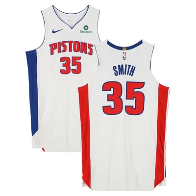 Tolu Smith Detroit Pistons Player-Issued #35 Nike Jersey from the 2024-25 NBA Season