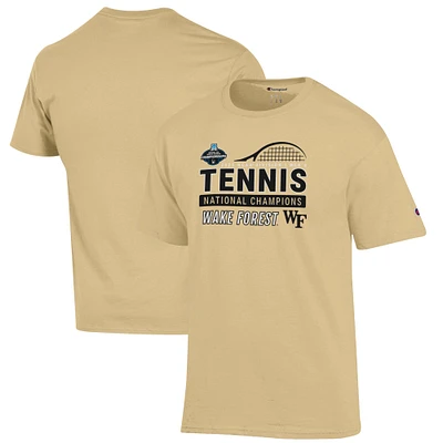 Unisex Champion  Gold Wake Forest Demon Deacons 2025 NCAA Men's Tennis National Champions T-Shirt