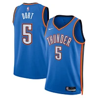 Unisex Nike Luguentz Dort Blue Oklahoma City Thunder Swingman Jersey - Icon Edition