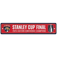WinCraft Florida Panthers 2025 Eastern Conference Champions 3.75" x 19" Street Sign