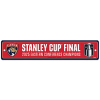 WinCraft Florida Panthers 2025 Eastern Conference Champions 3.75" x 19" Street Sign