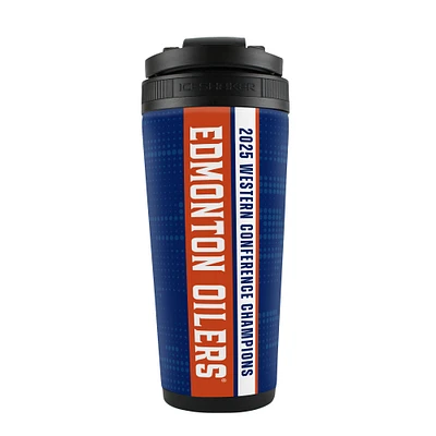 WinCraft Edmonton Oilers 2025 Western Conference Champions 26oz. 4D Ice Shaker Bottle