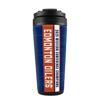 WinCraft Edmonton Oilers 2025 Western Conference Champions 26oz. 4D Ice Shaker Bottle