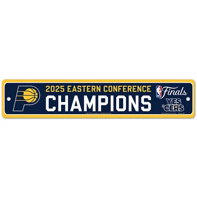 WinCraft Indiana Pacers 2025 Eastern Conference Champions 3.75'' x 19'' Street Sign
