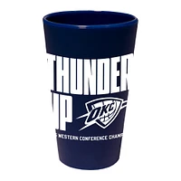 WinCraft Oklahoma City Thunder 2025 Western Conference Champions 16oz. Silicone Pint Glass