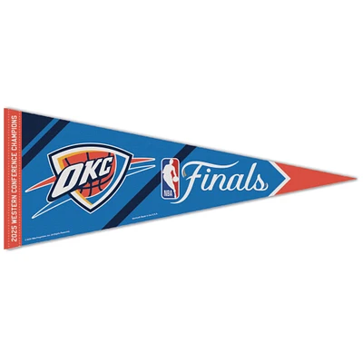 WinCraft Oklahoma City Thunder 2025 Western Conference Champions 12" x 30" Premium Pennant