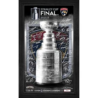 Highland Mint Florida Panthers 2025 Eastern Conference Champions 12" x 20" Framed Signature Trophy Print - Limited Edition of 5,000