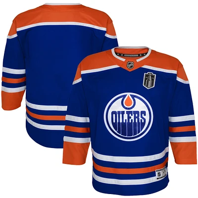 Youth  Royal Edmonton Oilers 2025 Stanley Cup Final Home Premier Jersey