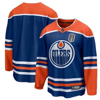 Men's Fanatics Royal Edmonton Oilers 2025 Stanley Cup Final Home Breakaway Jersey