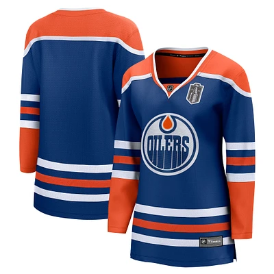 Women's Fanatics Royal Edmonton Oilers 2025 Stanley Cup Final Home Breakaway Jersey